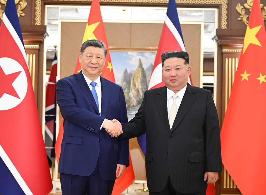 習近平同金正恩舉行會談